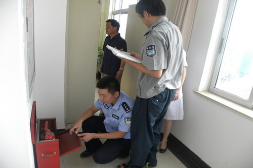 清河分局闸北派出所紧盯消防检查不放松